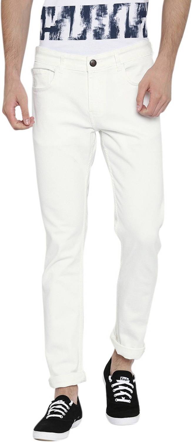 CALCIUM Slim Men White Jeans