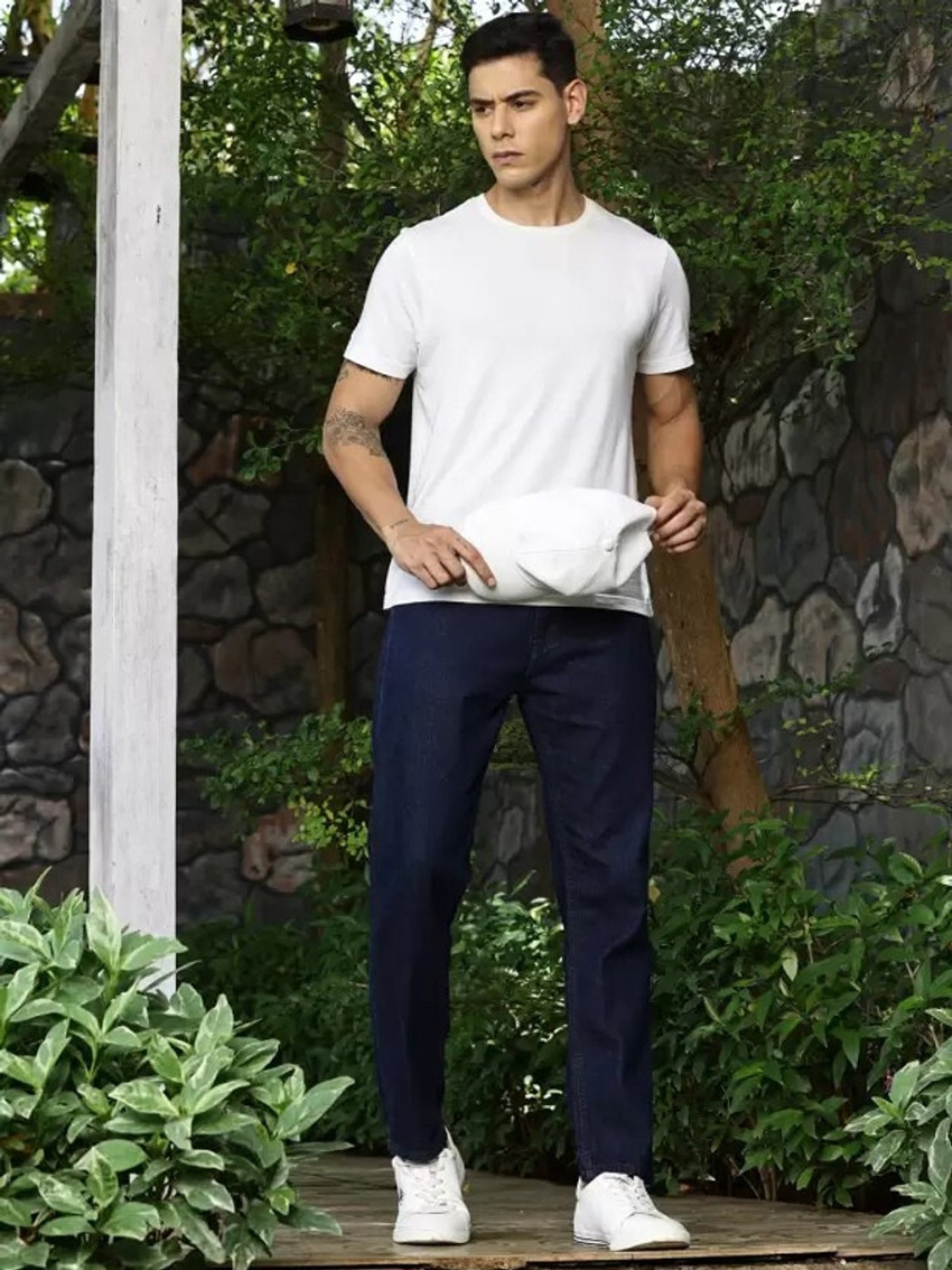 Image of Playfeel Boot-Leg Men Dark Blue Jeans