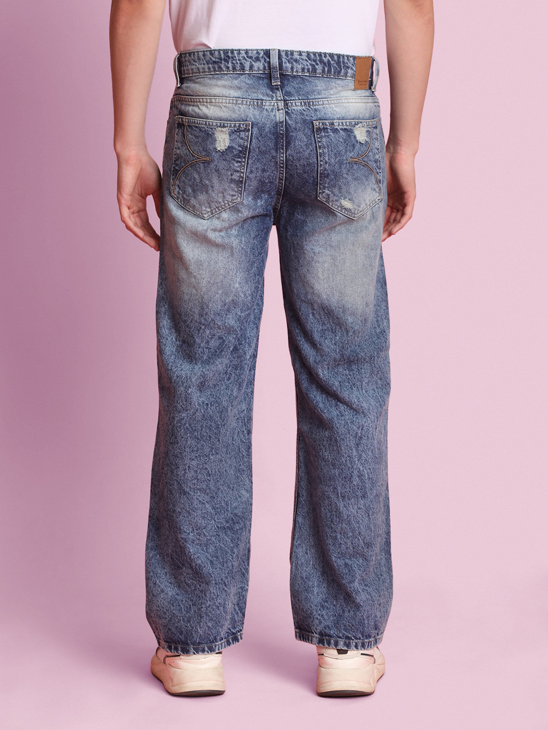 Image of Bene Kleed Loose Fit Men Blue Jeans