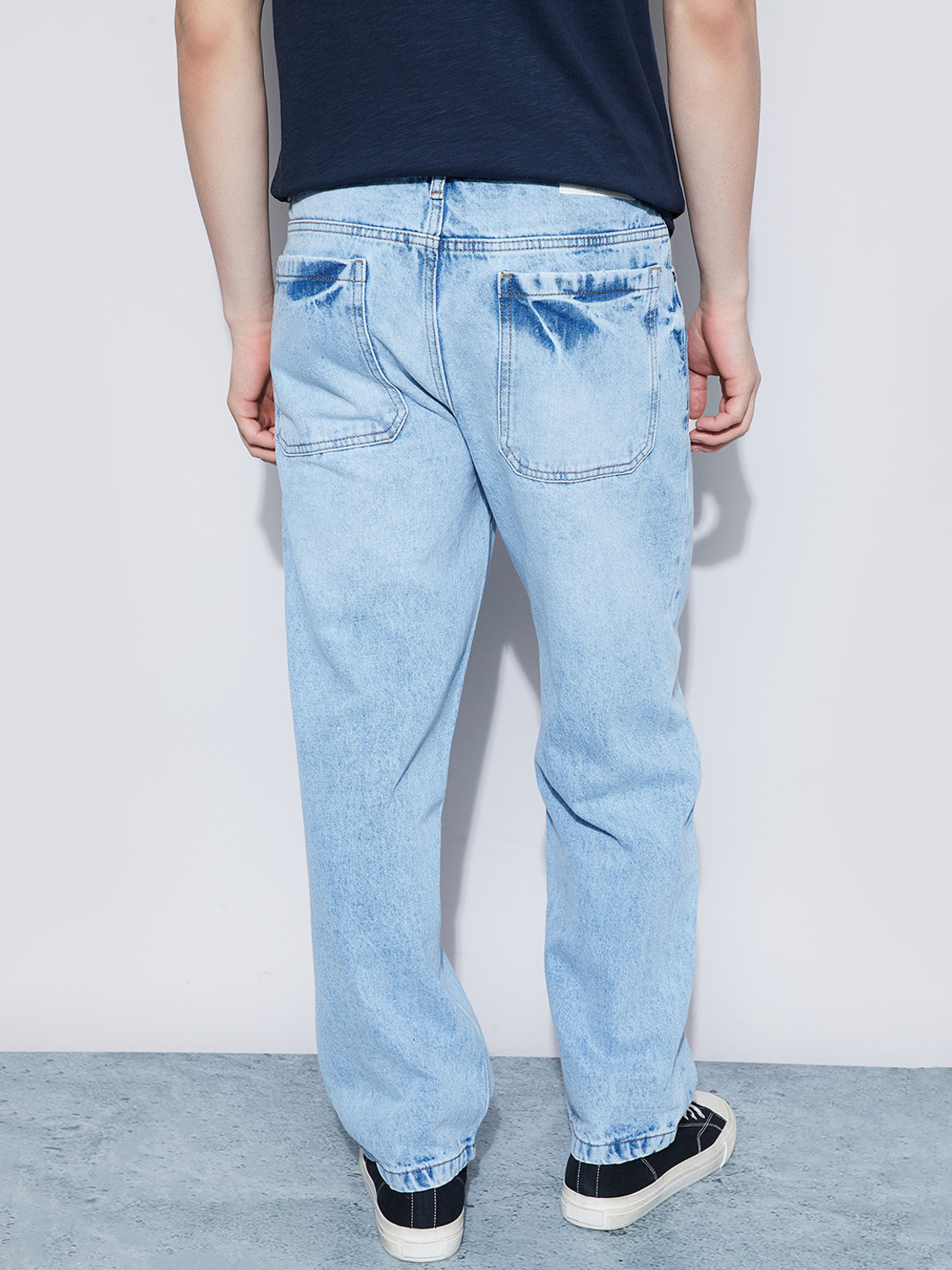 Image of Forca by Lifestyle Loose Fit Men Light Blue Jeans