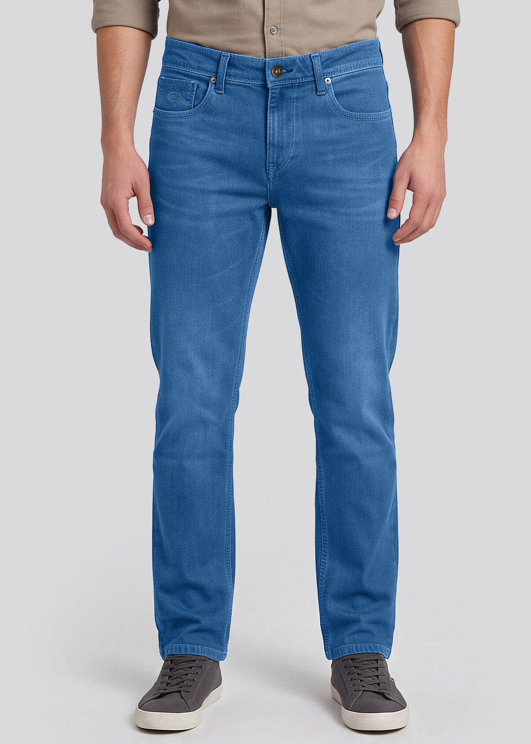 Image of LAWMAN Straight Fit Men Blue Jeans