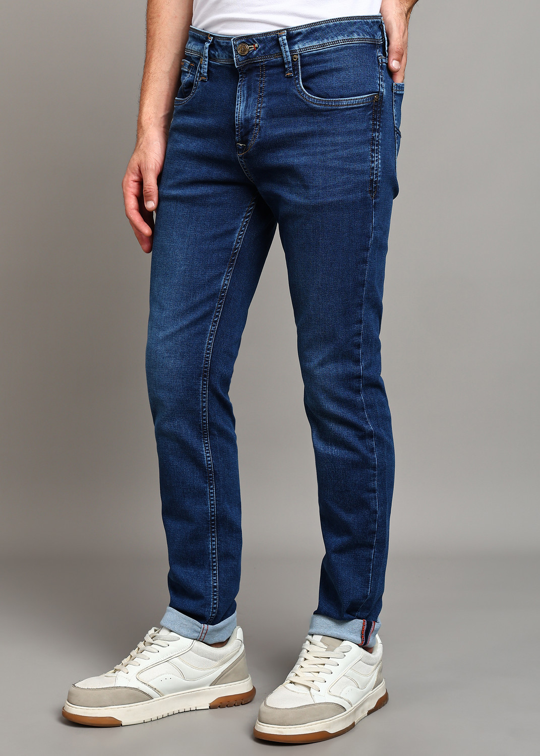Image of KILLER Skinny Men Dark Blue Jeans