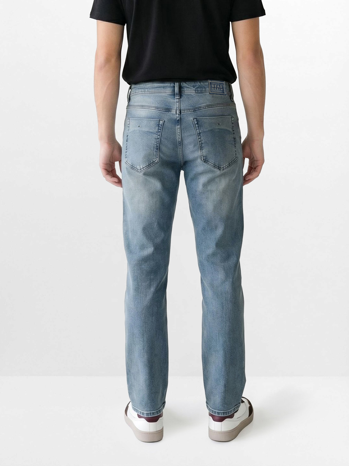 Image of THE BEAR HOUSE Boot-Leg Men Light Blue Jeans