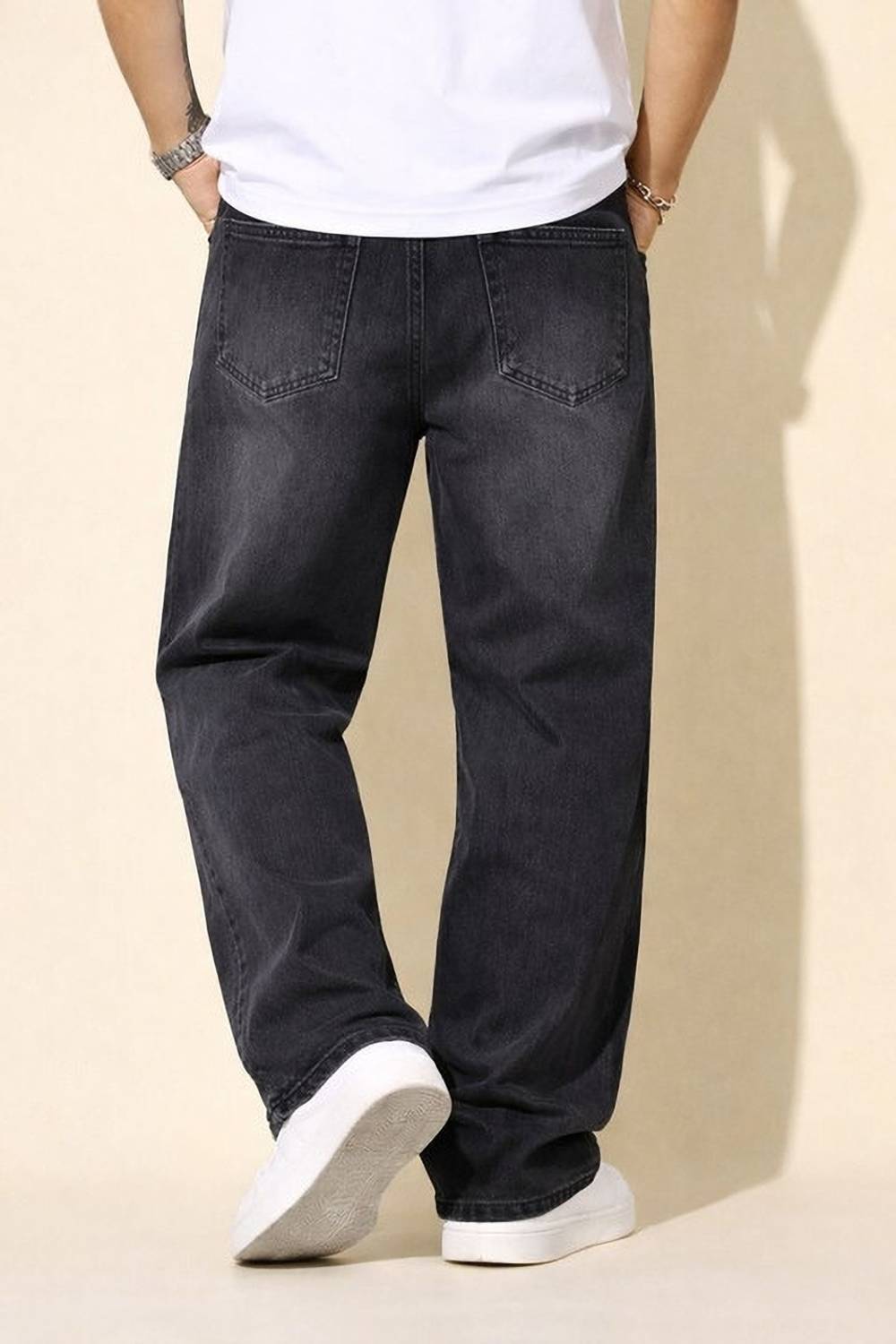 INDIGOX Straight Fit Men Grey Jeans - Image 2