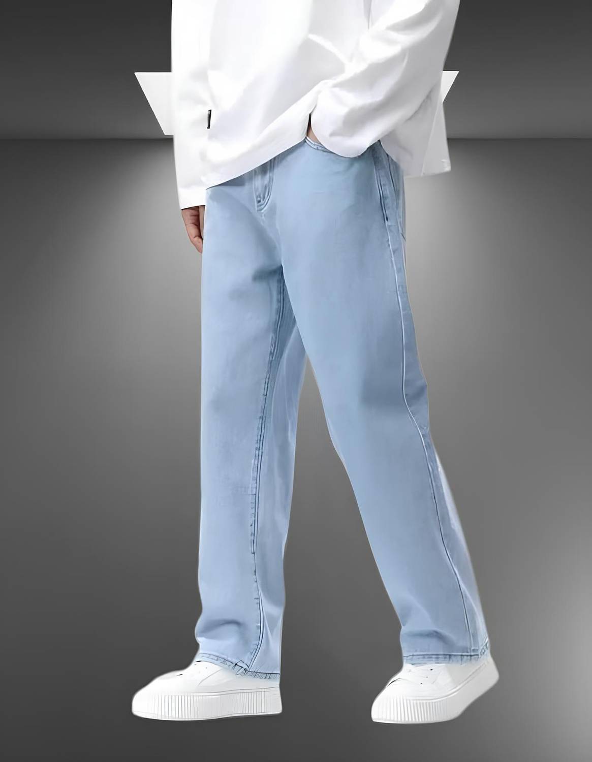 INDIVANE Relaxed Fit Men Light Blue Jeans - Image 5