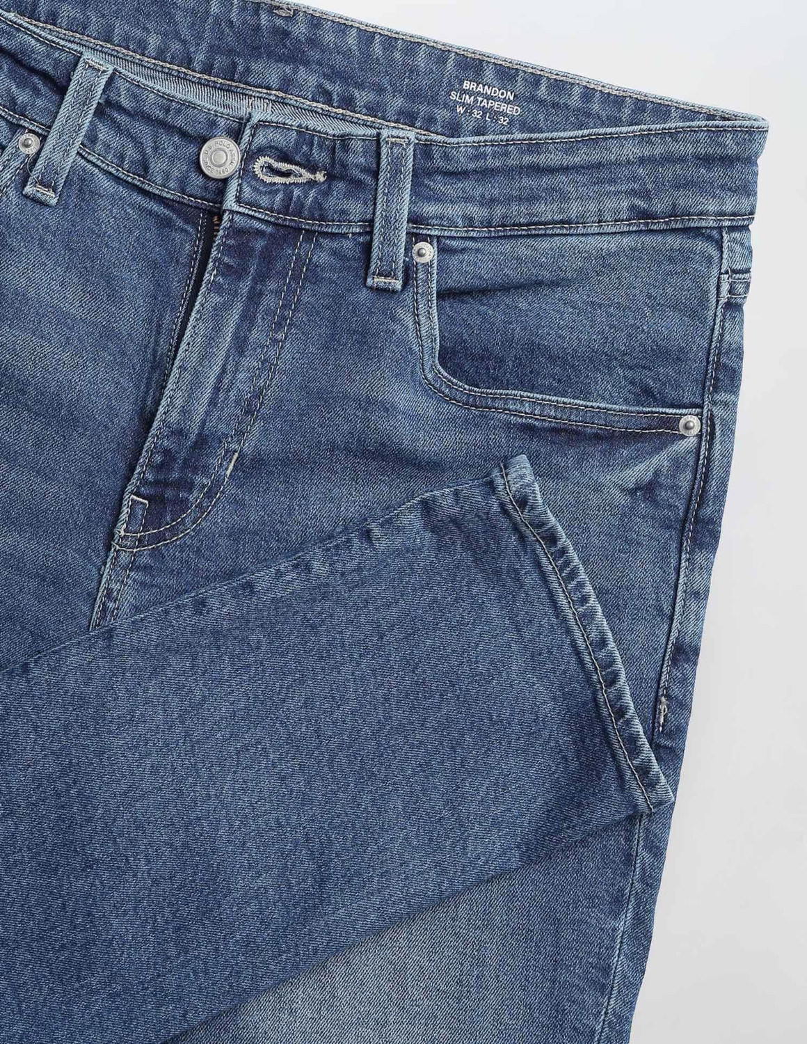 Image of U.S. Polo Assn. Denim Co. Tapered Fit Men Blue Jeans