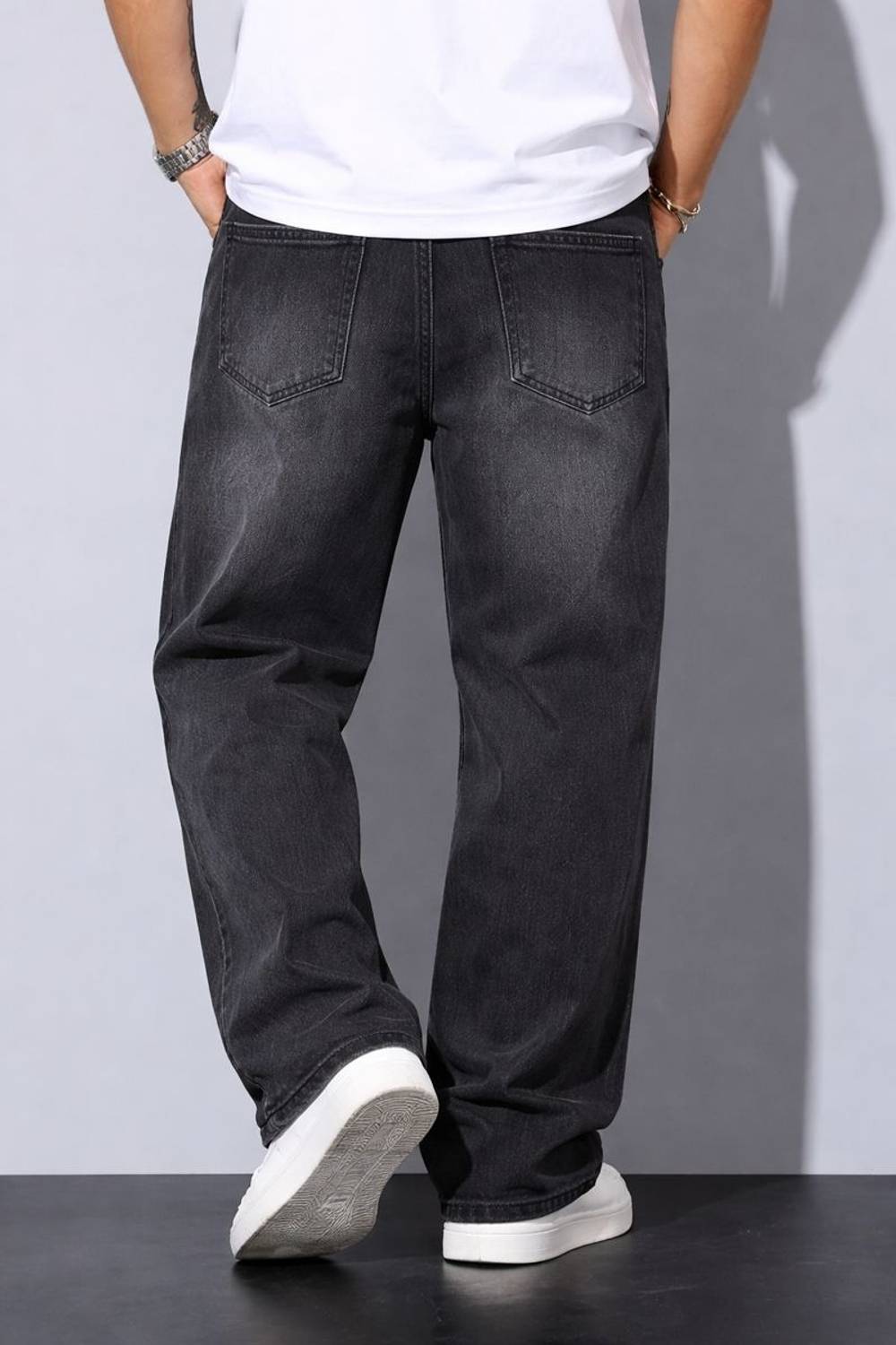 S&D Straight Fit Men Grey Jeans - Image 2