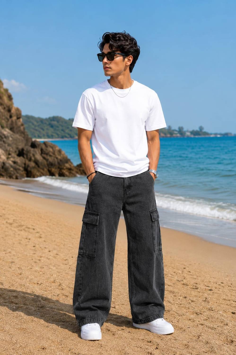 MAPRAHI1 Wide Leg Black Jeans - Image 5