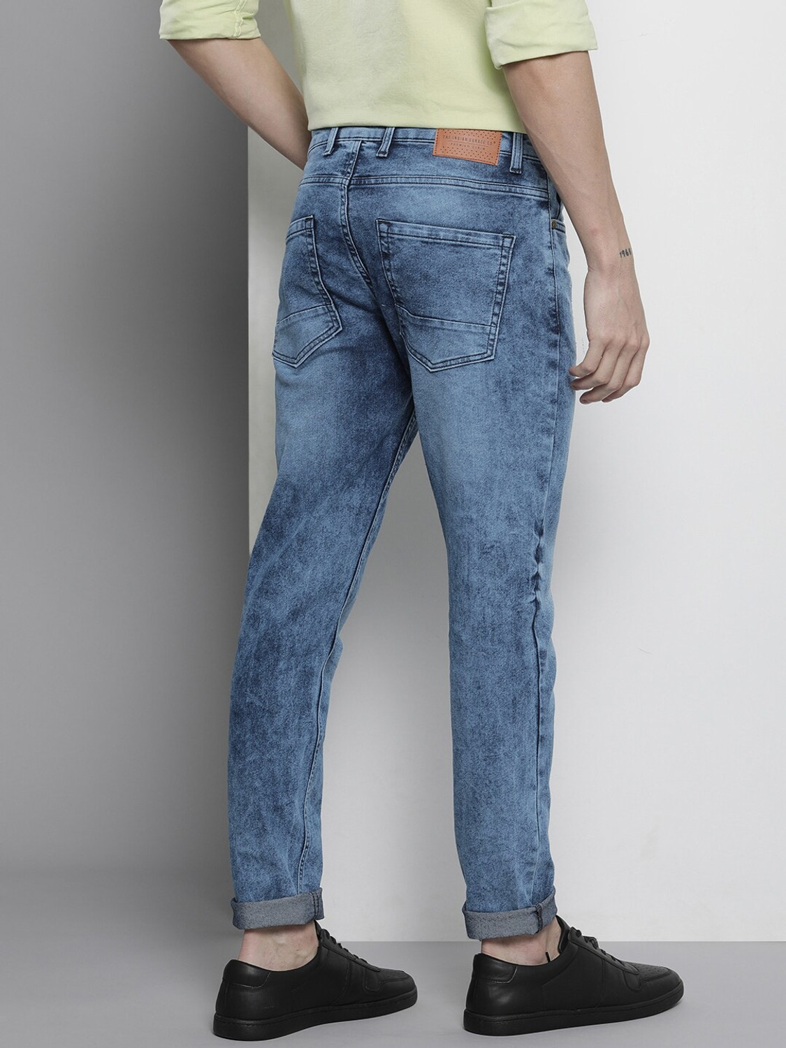 Image of The Indian Garage Co. Regular Men Blue Jeans