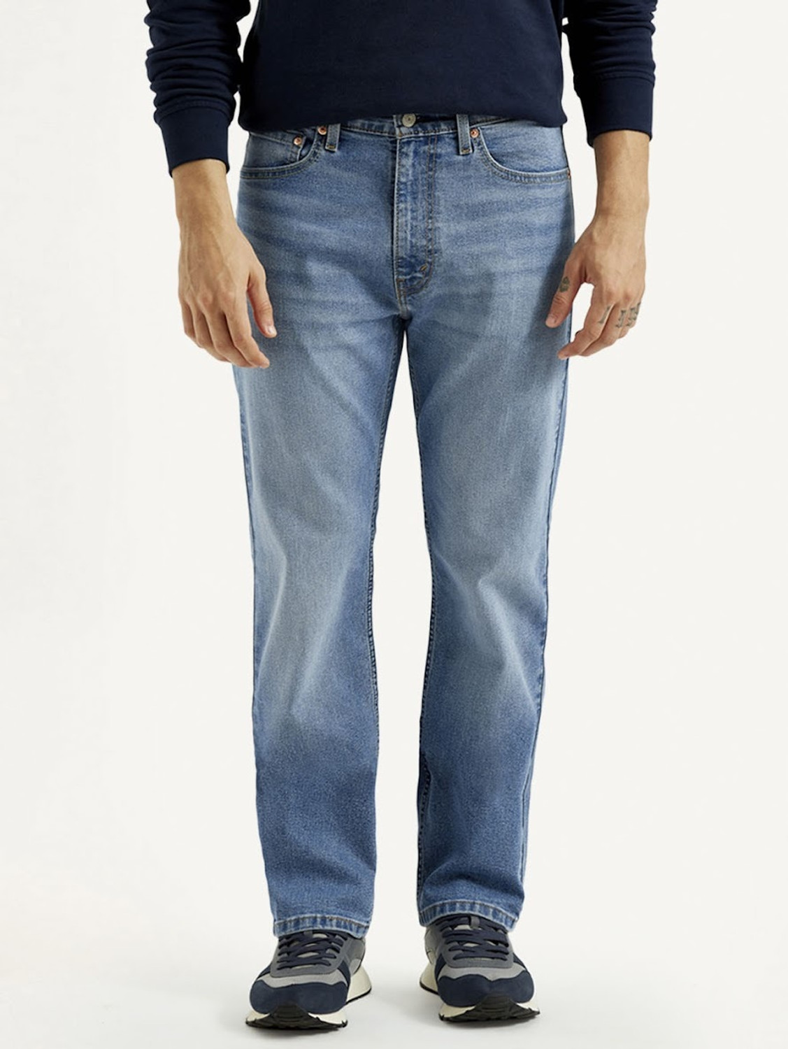 Image of LEVI'S 555 Relaxed Fit Men Blue Jeans