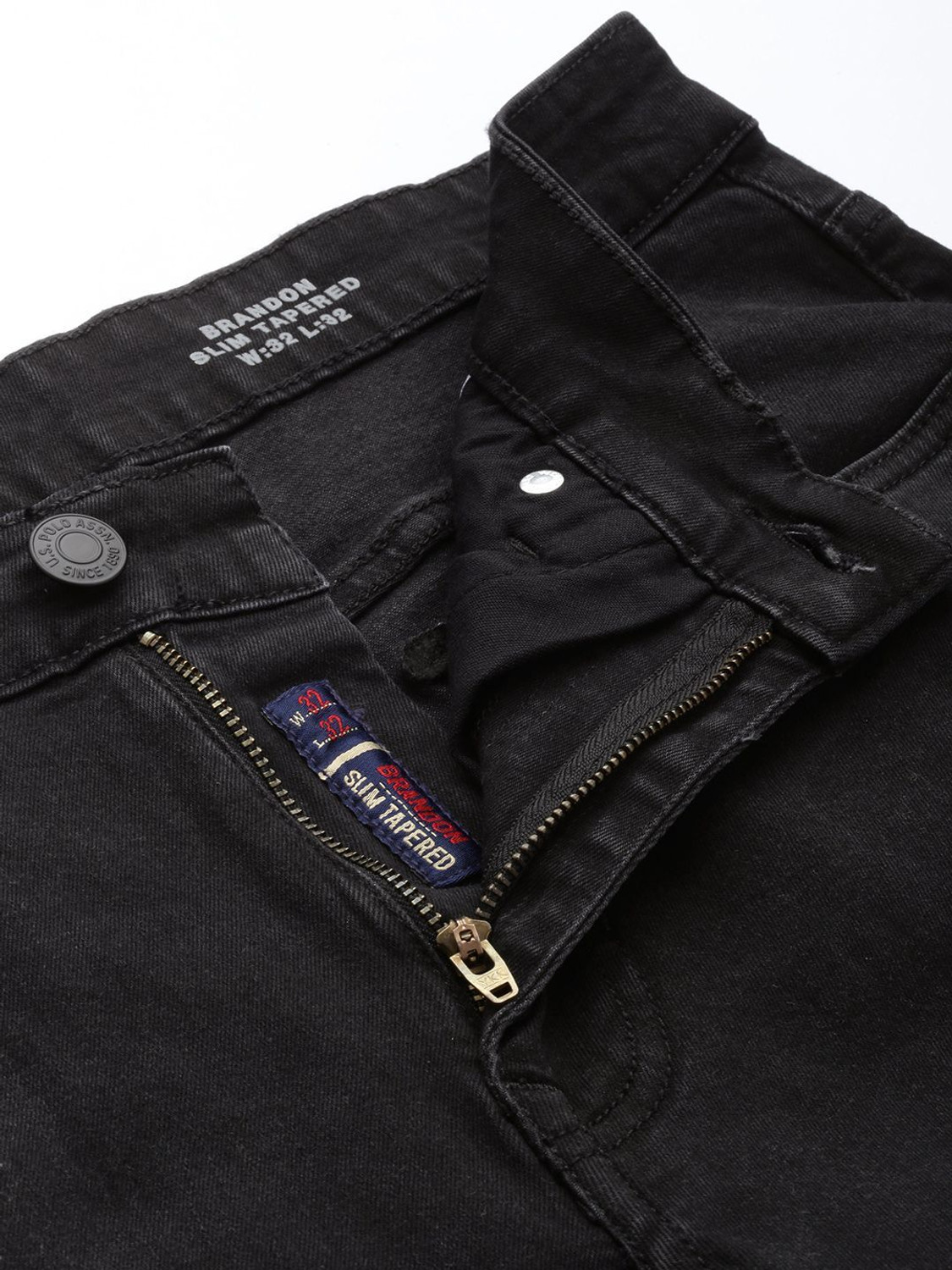 Image of U.S. POLO ASSN. Slim Men Black Jeans
