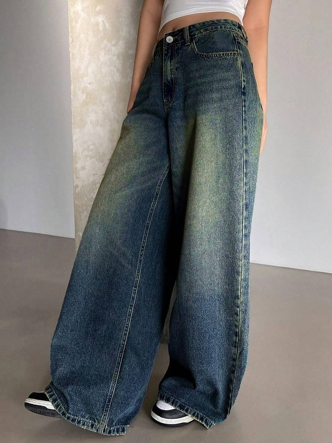 KOTTY Baggy Fit Women Blue Jeans - Image 3