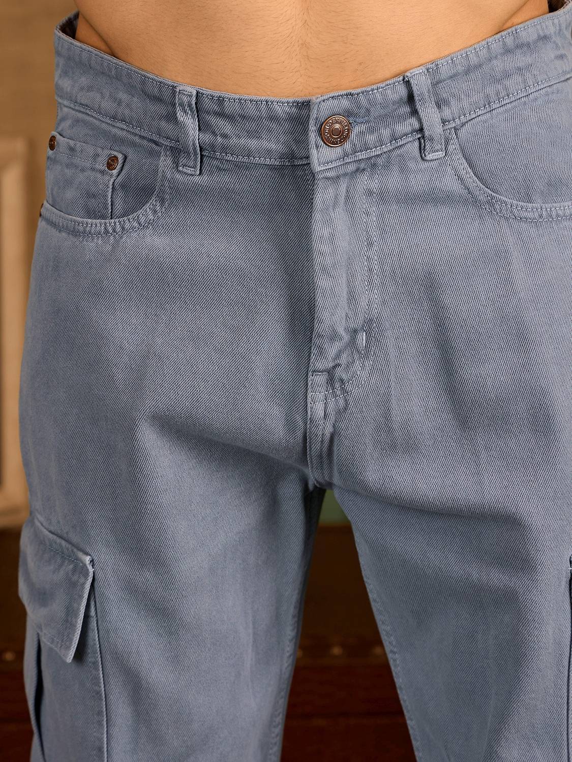 DENNISON Relaxed Fit Men Grey Jeans - Image 4