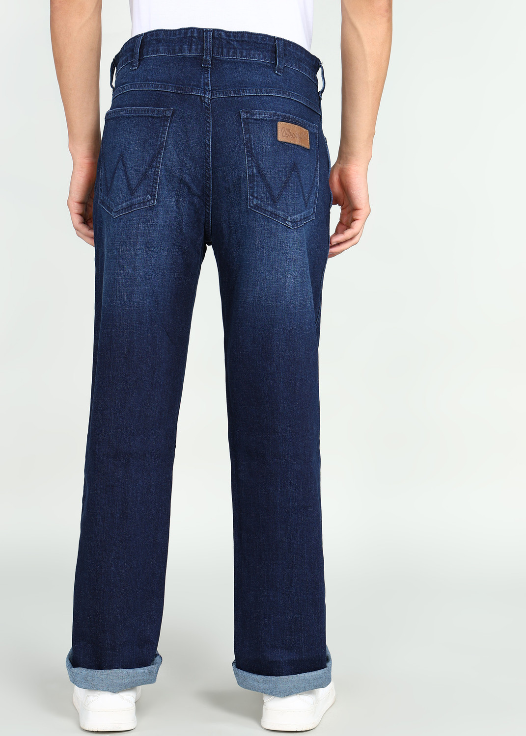 Image of Wrangler Straight Fit Men Blue Jeans