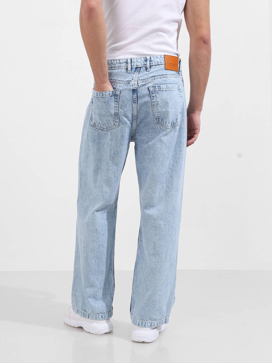 The Indian Garage Co. Men Blue Jeans Relaxed Fit - Image 5