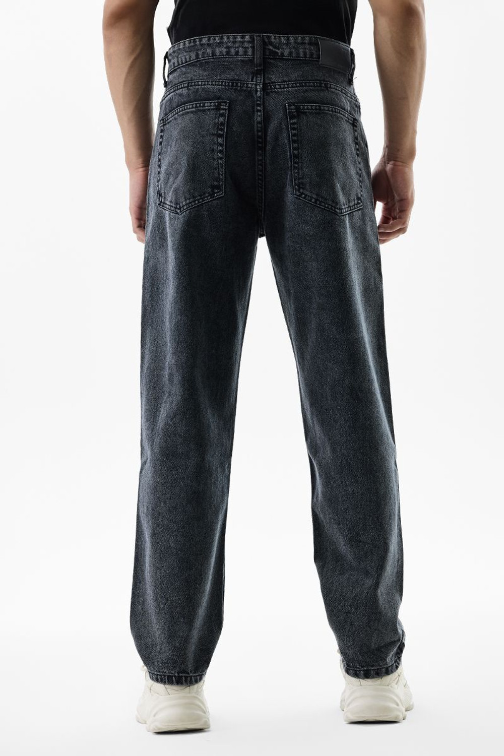 Image of Snitch Loose Fit Men Dark Grey Jeans