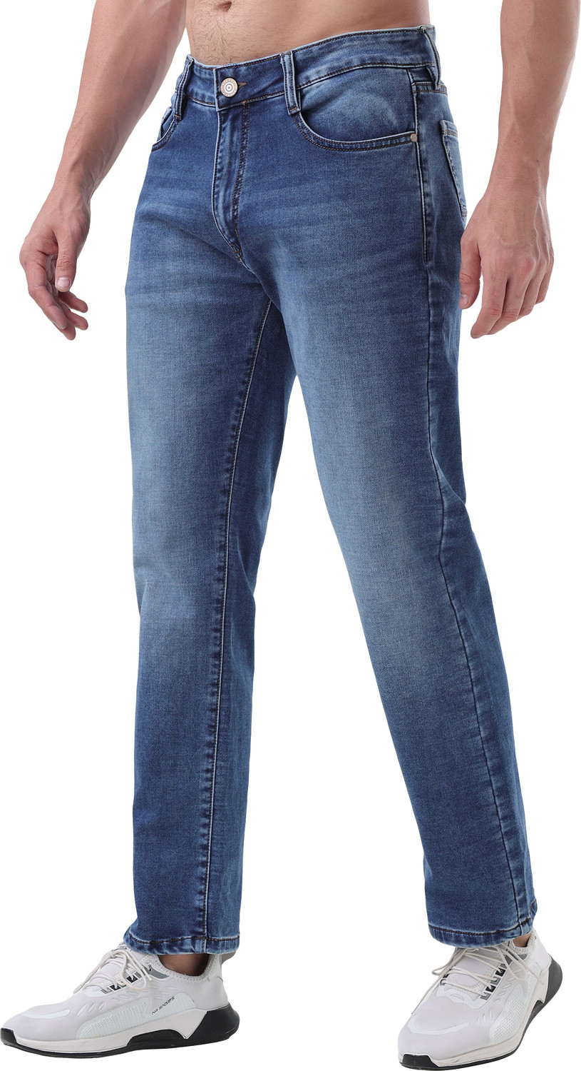 Image of SPARKY Straight Fit Men Blue Jeans