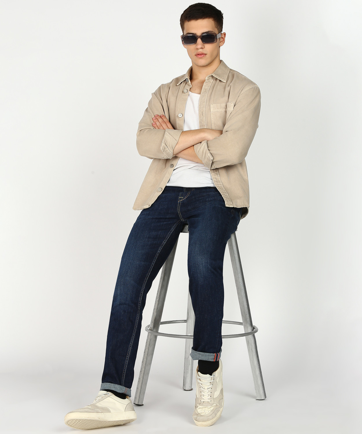 Image of KILLER Slim Men Dark Blue Jeans