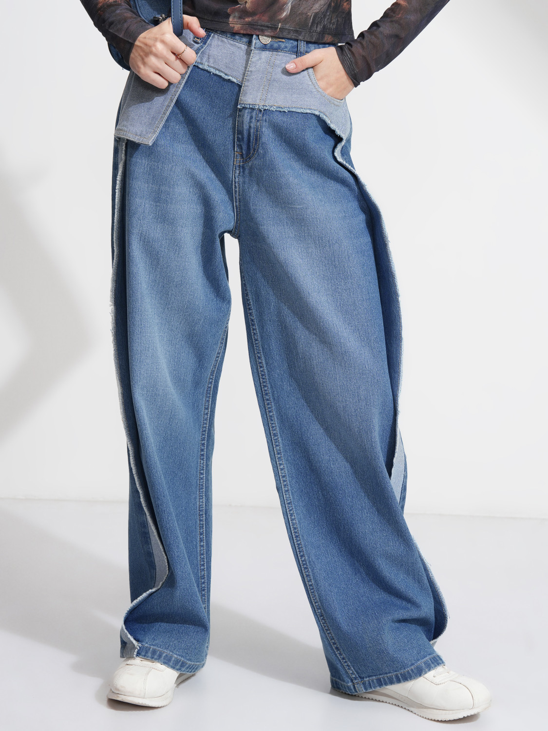 Image of Tokyo Talkies Regular Women Blue Jeans