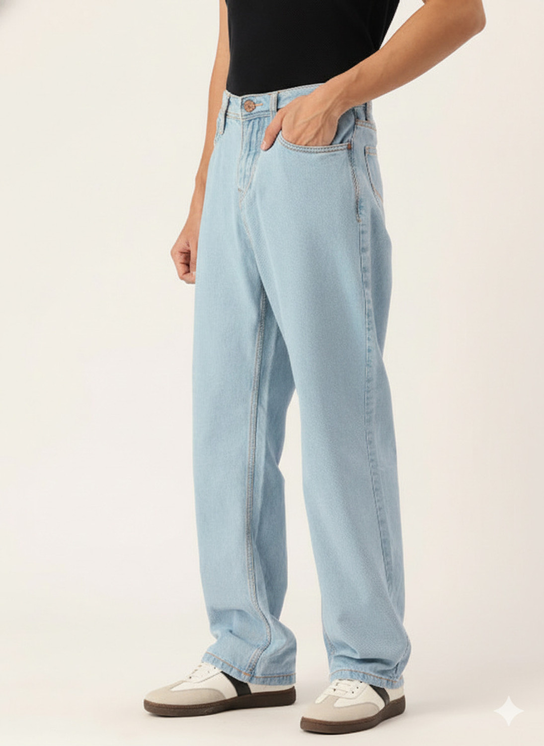 Image of INTEGRITI Loose Fit Men Light Blue Jeans