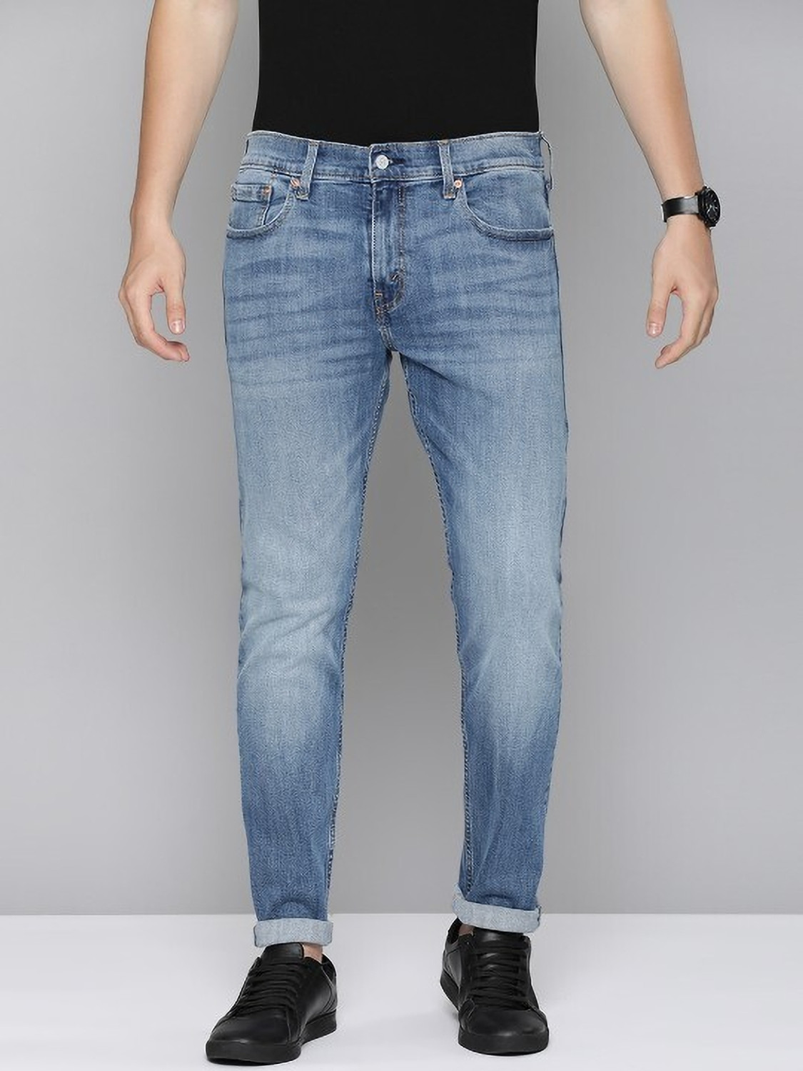 Image of LEVI'S 512 Tapered Fit Men Blue Jeans