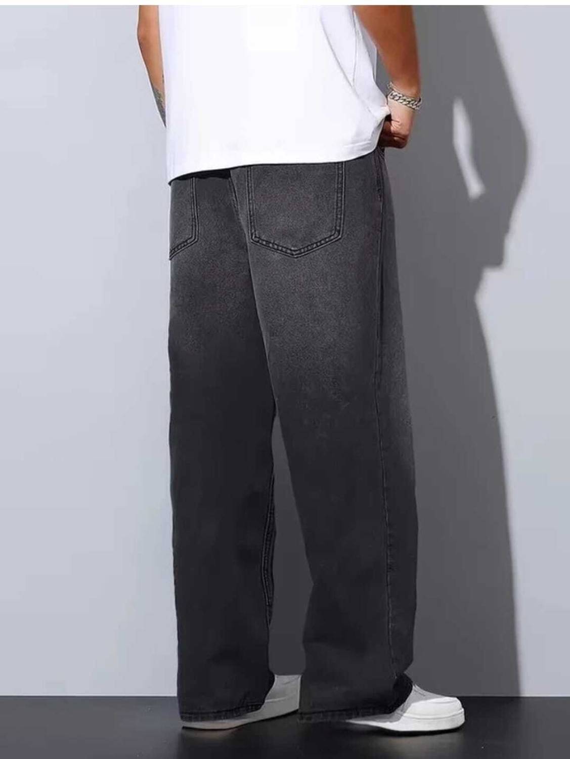 RKDENIM Straight Fit Men Dark Grey Jeans - Image 2
