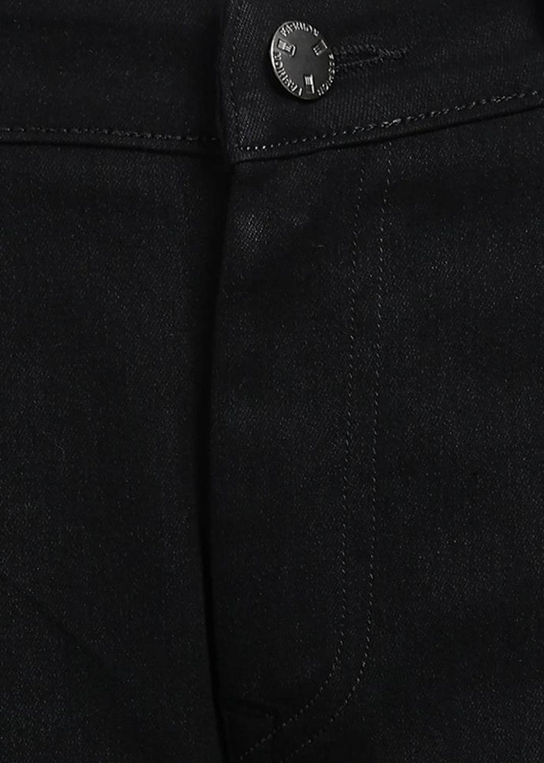 AzureAttire Straight Fit Black Jeans - Image 3