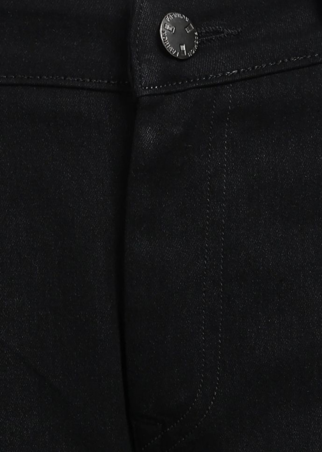 Image of AzureAttire Straight Fit Men Black Jeans