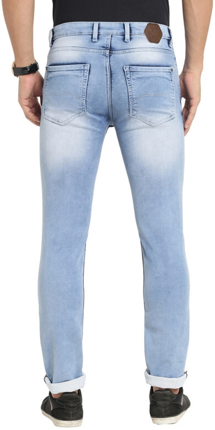 Image of TURTLE Tapered Fit Men Blue Jeans