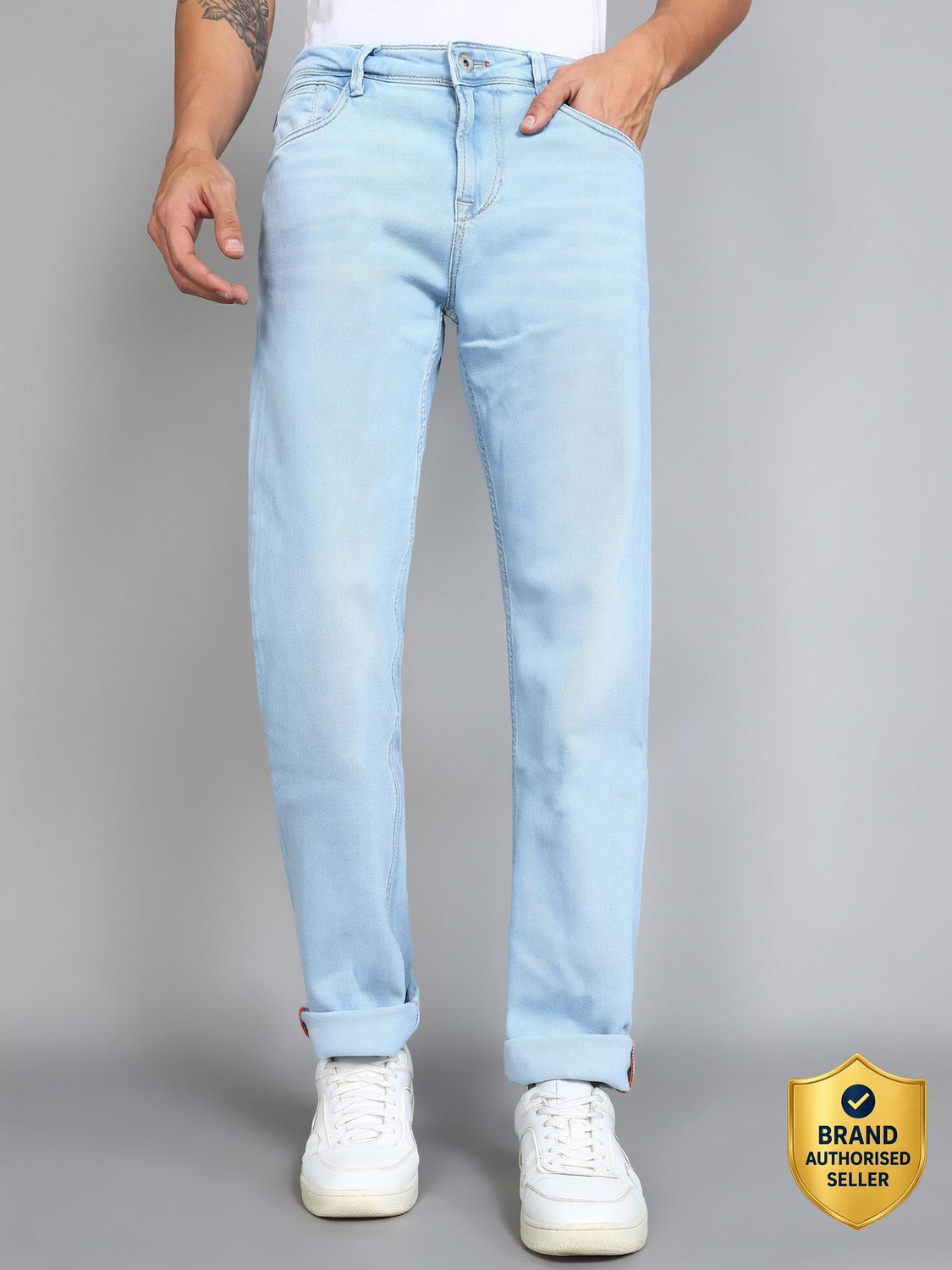 Image of KILLER Straight Fit Men Blue Jeans
