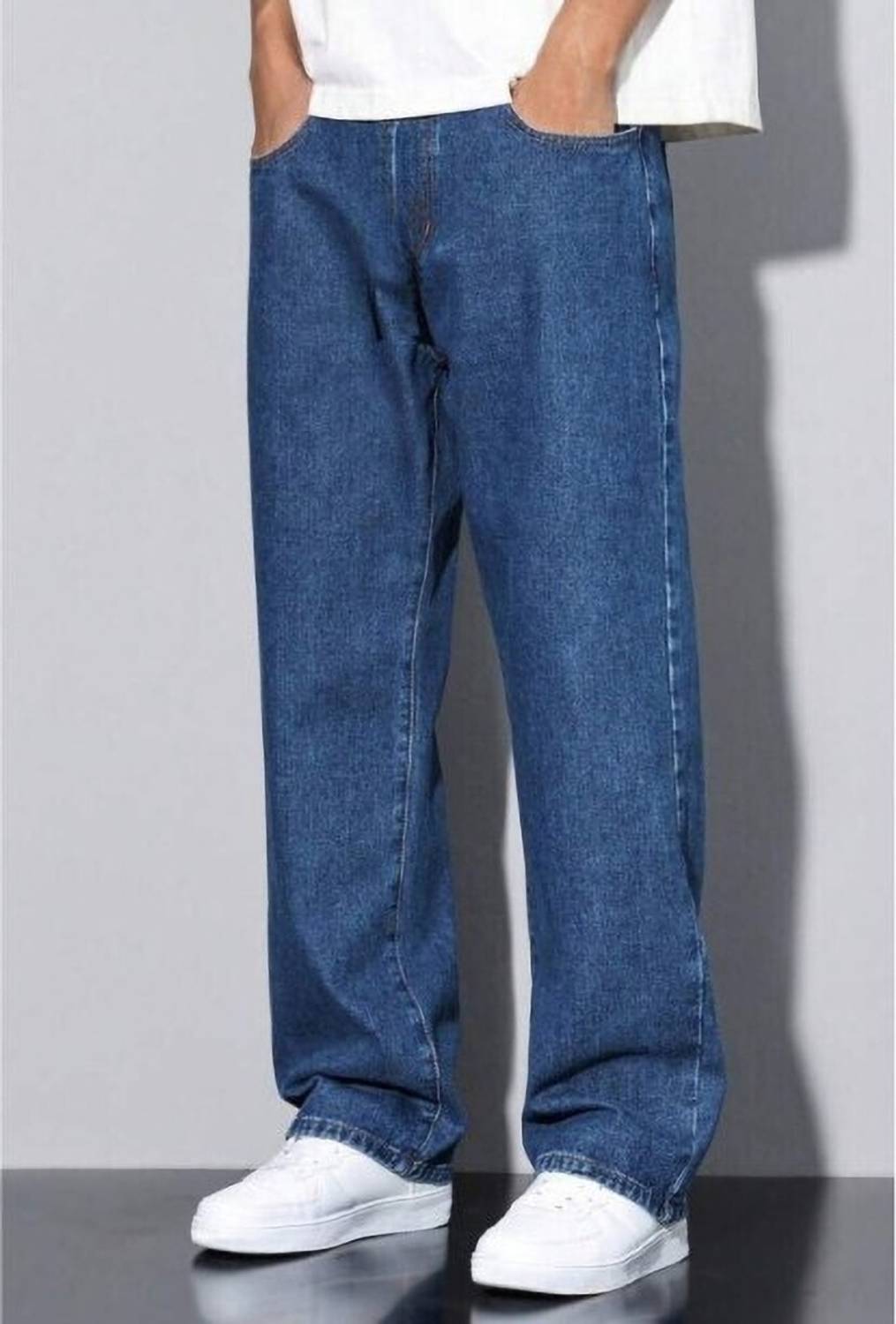 RABEZO DENIM Loose Fit Men Dark Blue Jeans - Buy RABEZO DENIM