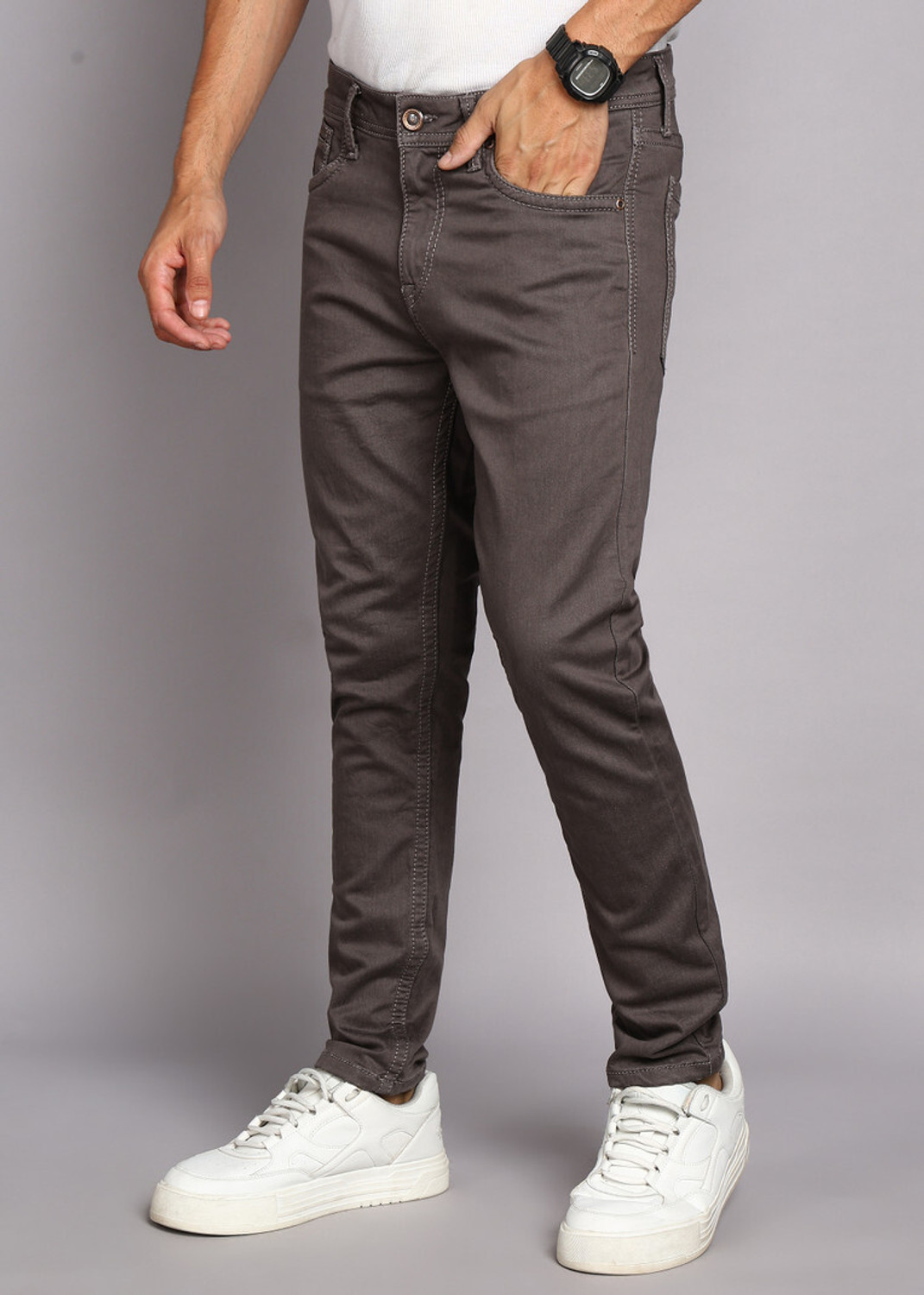 Image of INTEGRITI Slim Men Brown Jeans