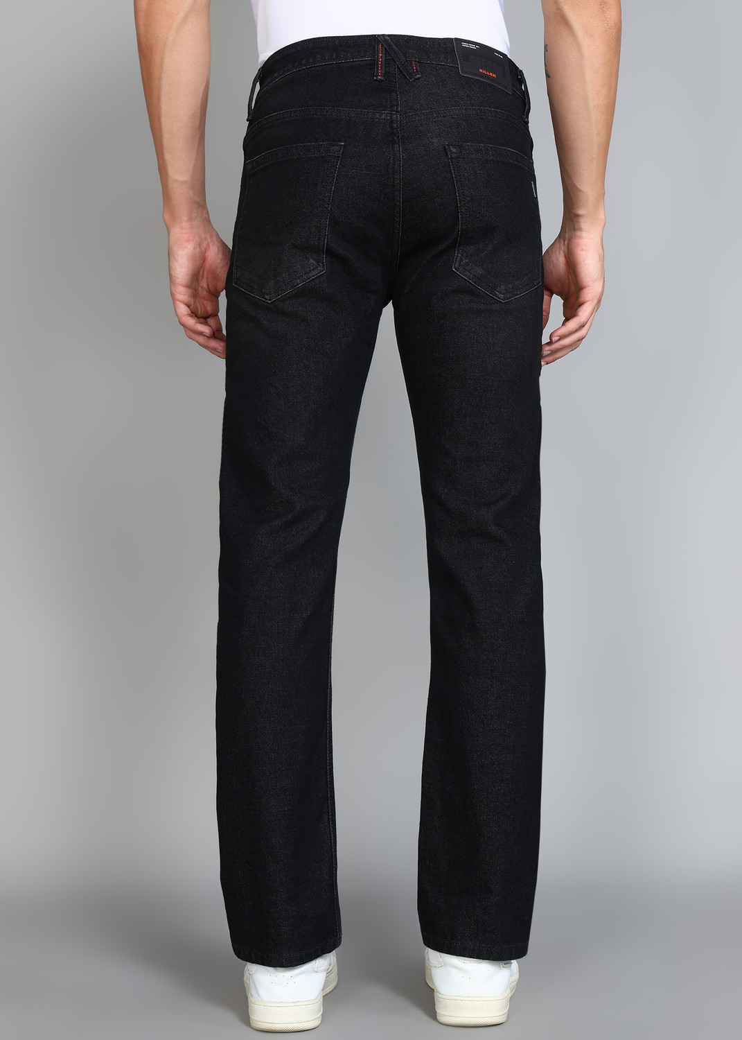 Image of KILLER Straight Fit Men Black Jeans