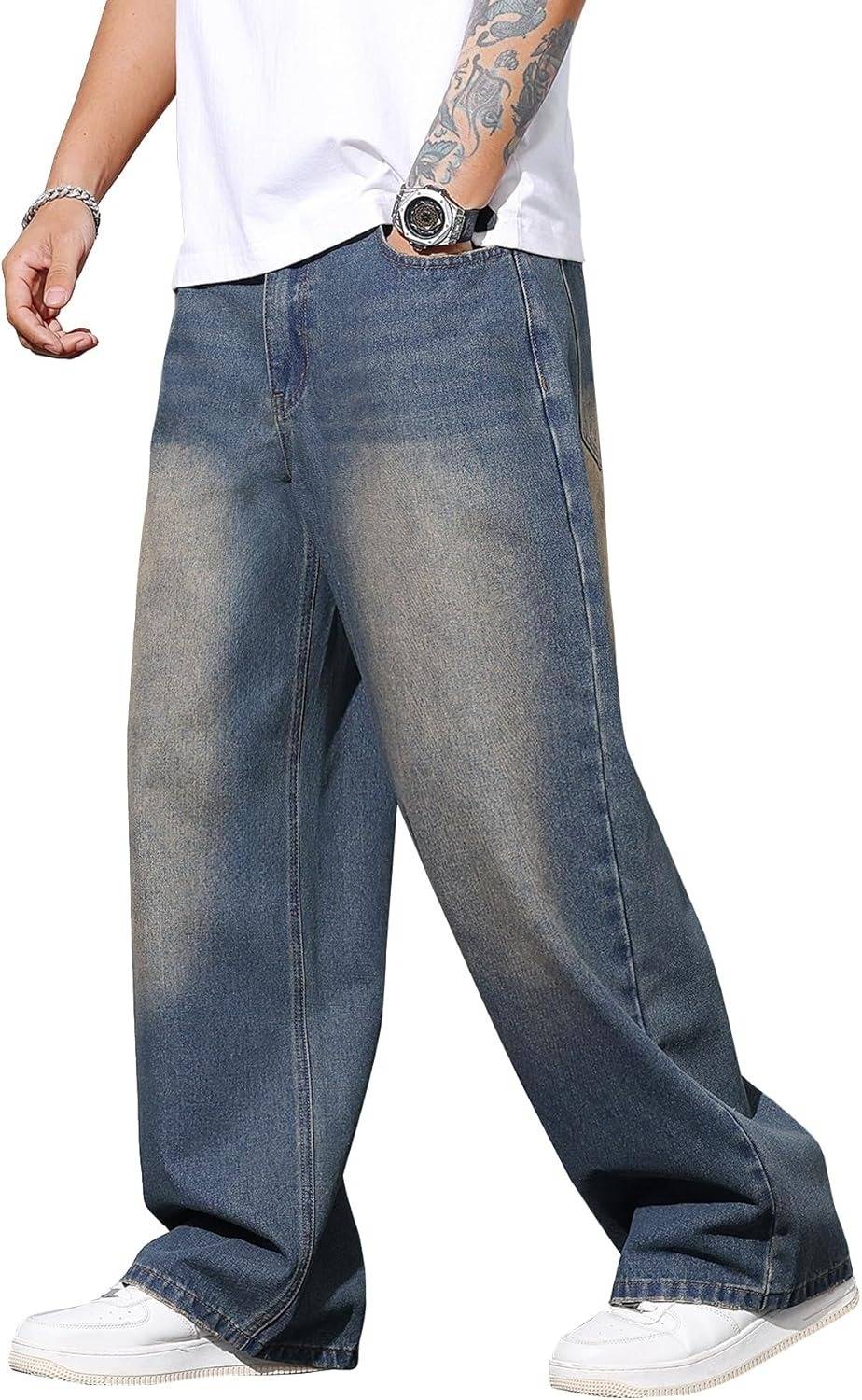 colorwings Loose Fit Men Blue Jeans - Image 4