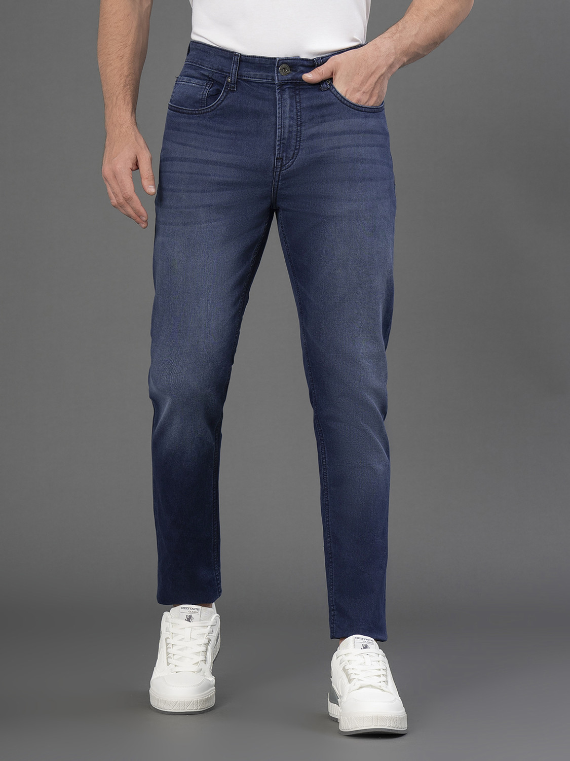 Image of RED TAPE Skinny Men Blue Jeans