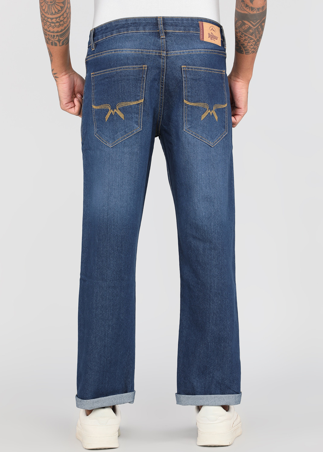 Image of Roadster Regular Men Blue Jeans
