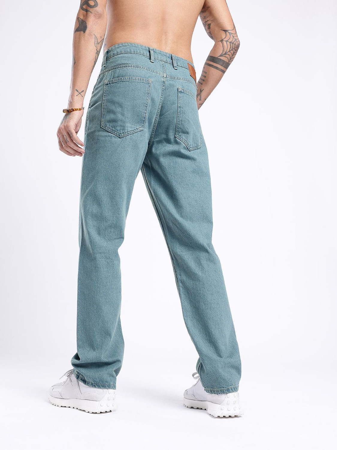 Image of Glitchez Straight Fit Men Blue Jeans
