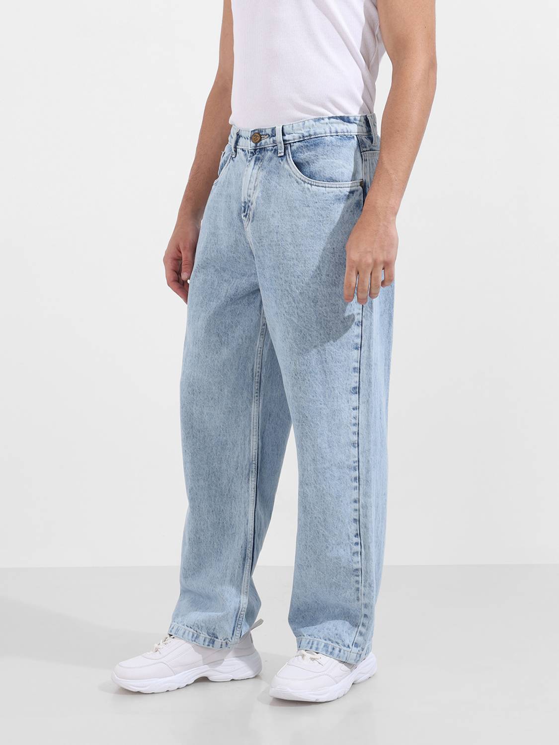 The Indian Garage Co. Men Blue Jeans Relaxed Fit - Image 3