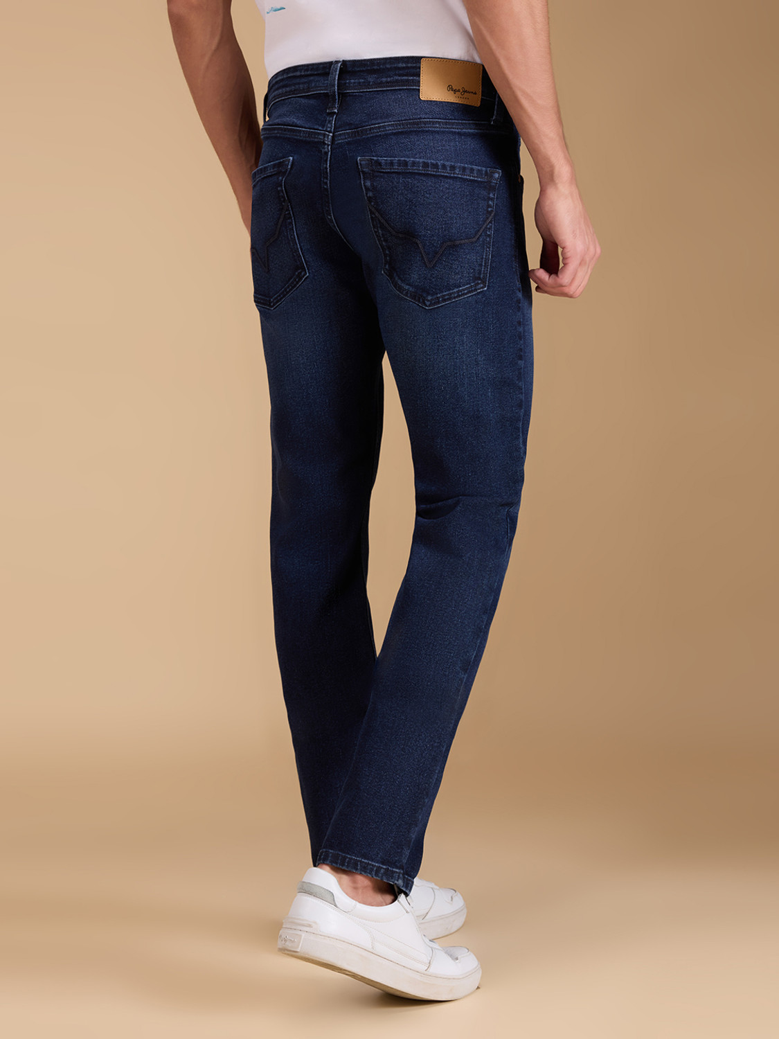 Image of Pepe Jeans Straight Fit Men Blue Jeans
