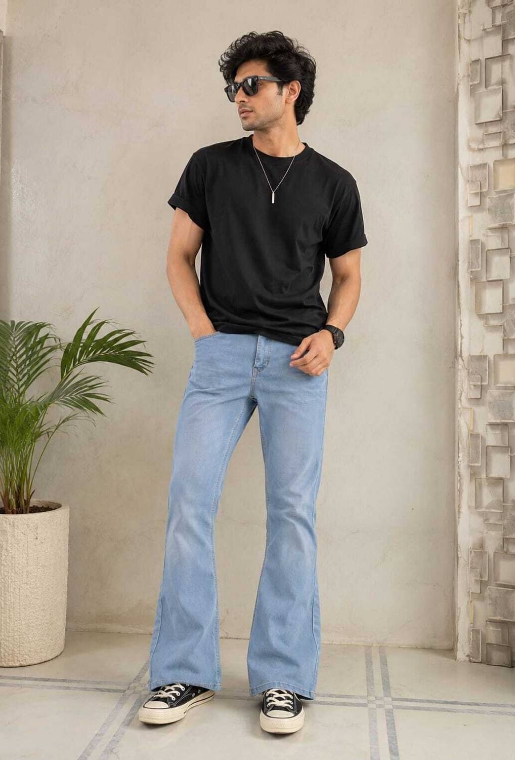 PODGE Boot-Leg Men Light Blue Jeans - Image 4