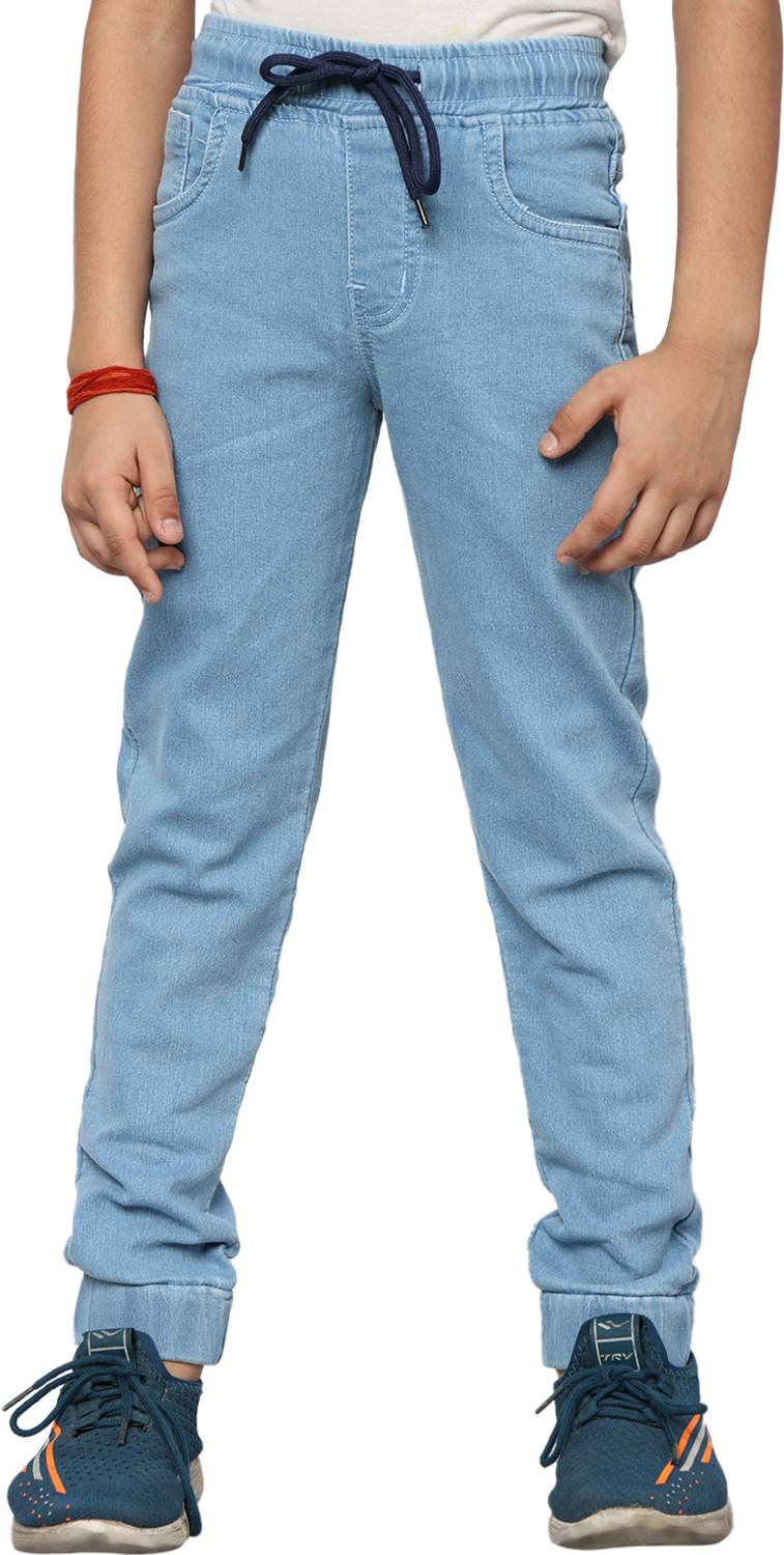 ADBUCKS Jogger Fit Boys Light Blue Jeans