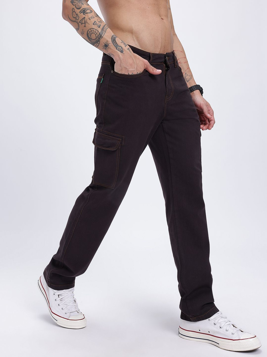 Image of Glitchez Regular Men Black Jeans