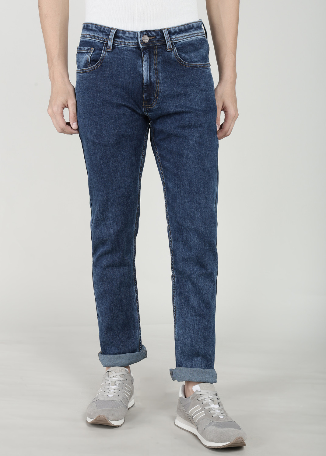 Image of PETER ENGLAND Regular Men Blue Jeans