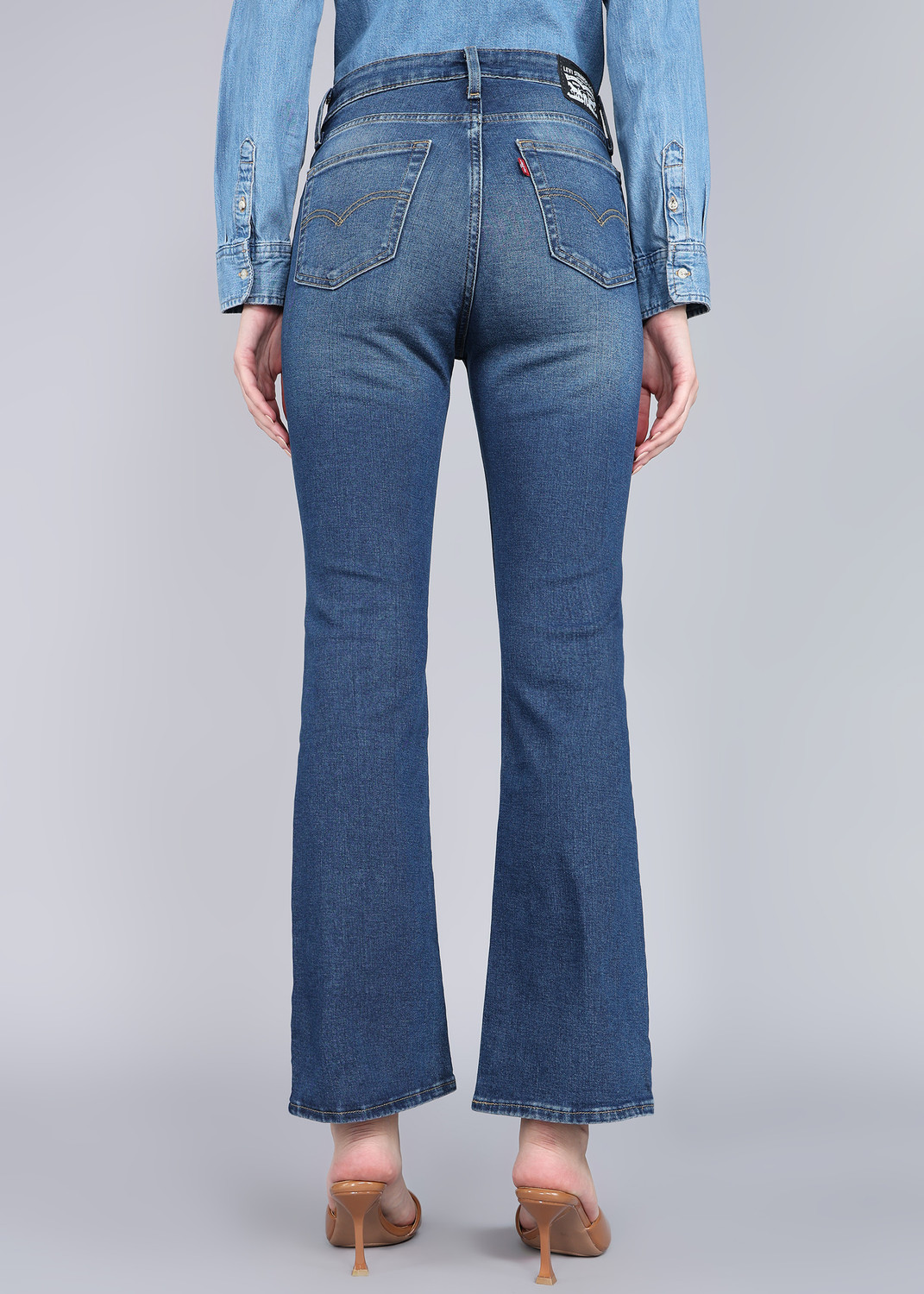 Image of LEVI'S Flared Women Blue Jeans
