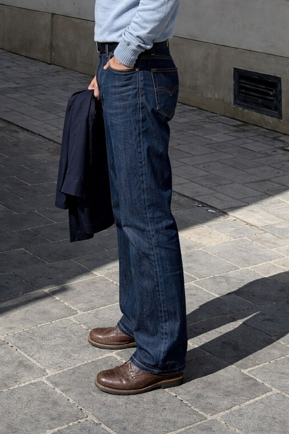 Image of METRONAUT Loose Fit Men Dark Blue Jeans