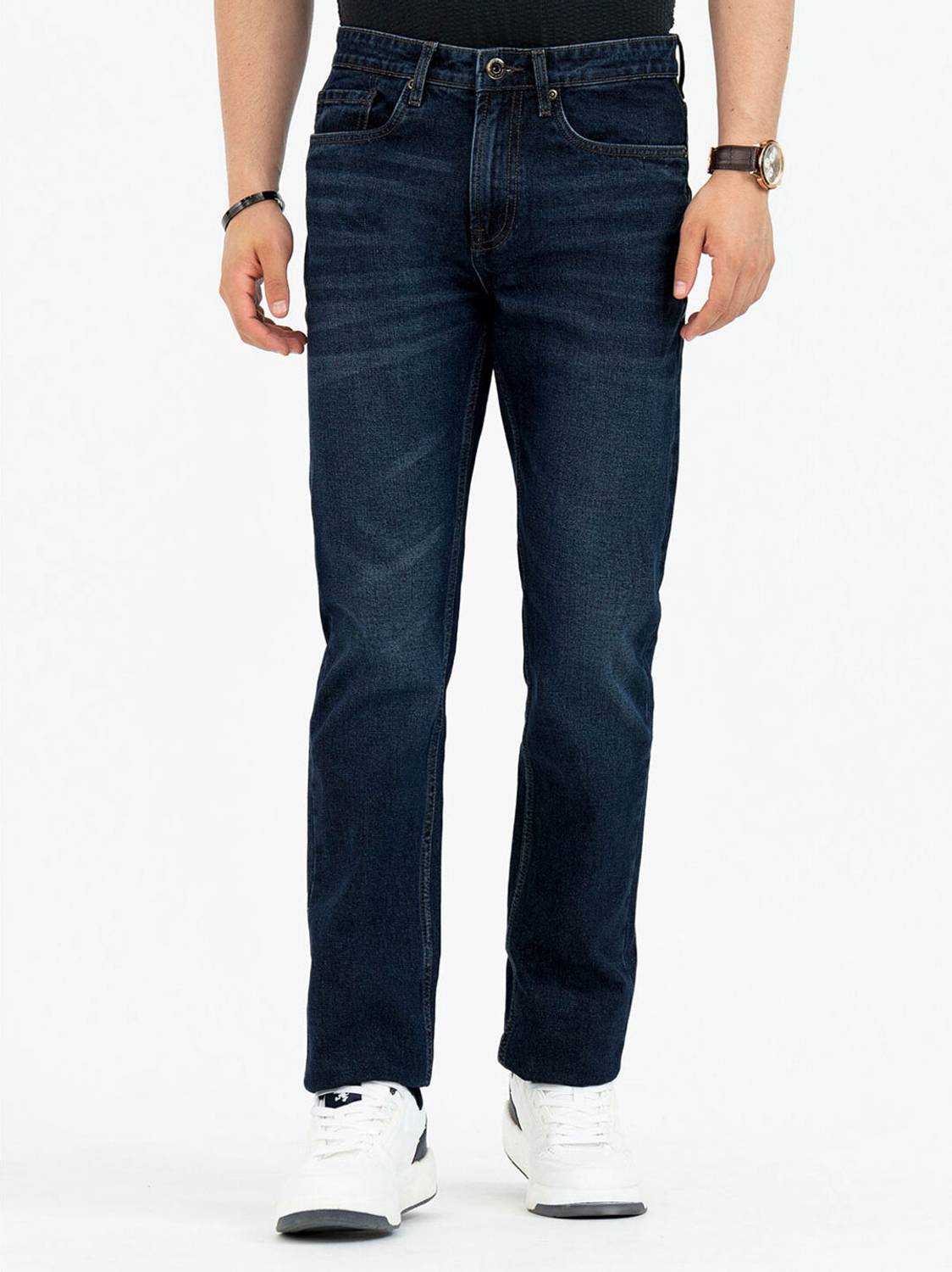 RED TAPE Men Blue Jeans Straight Fit Red - Image 1