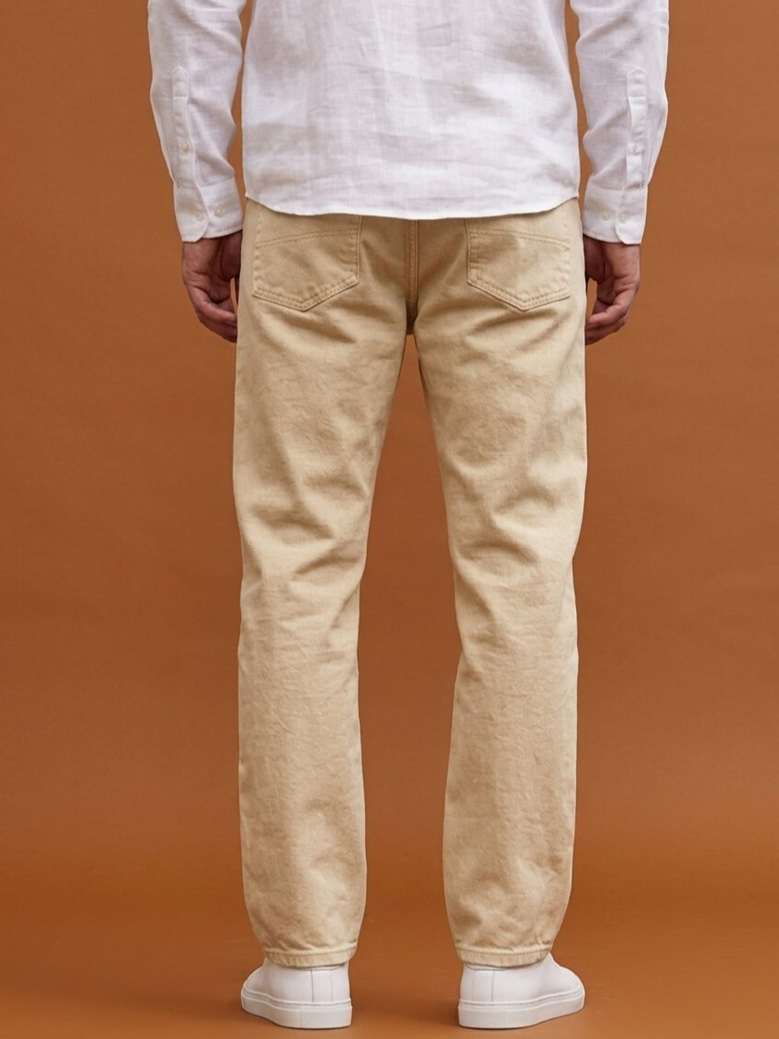 Image of Roadster Regular Men Beige Jeans
