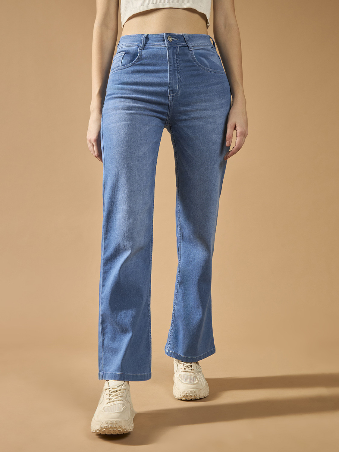 Image of Roadster Flared Women Blue Jeans
