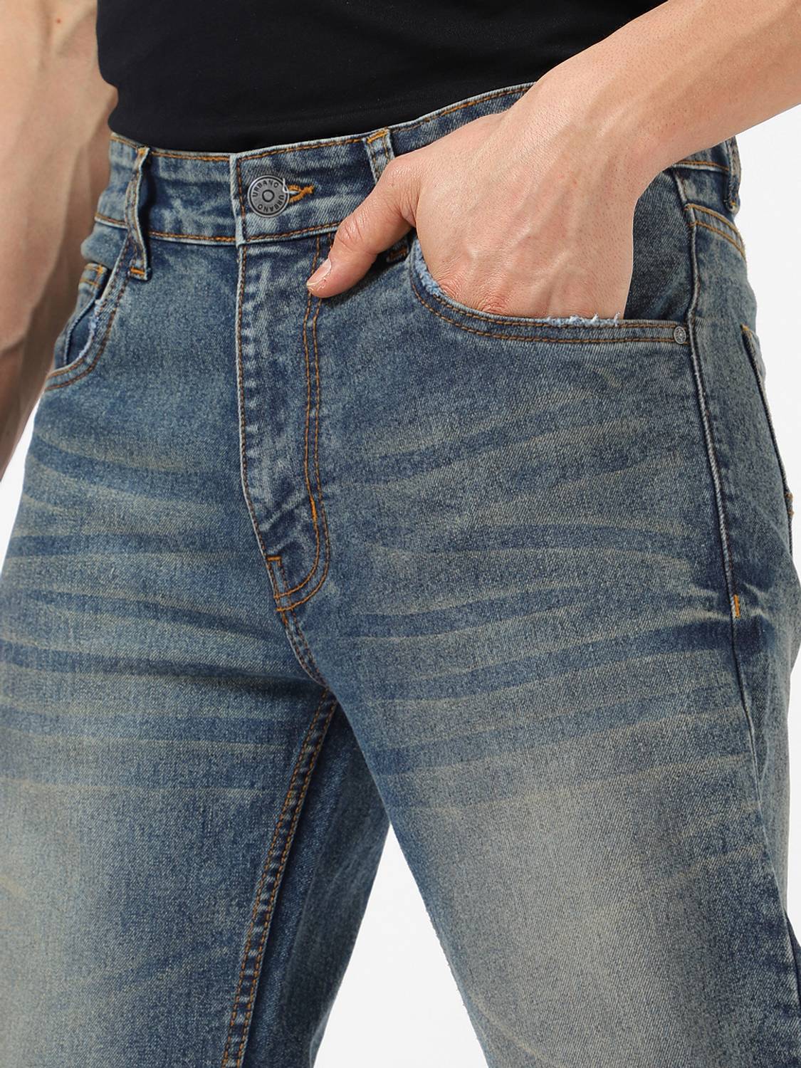 Urbano Regular Men Blue Jeans - Image 5