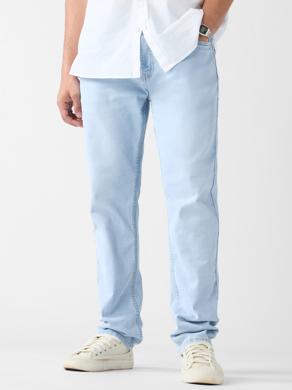 Image of The Souled Store Slim Men Blue Jeans